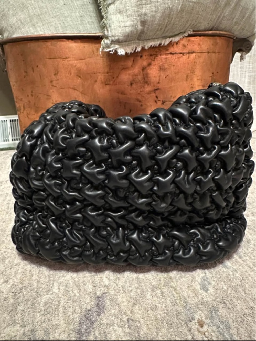 Sondra Roberts Squared Quilted Hobo Purse - Picture 4 of 8